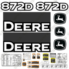 Fits John Deere 872D Decal Kit Motor Grader (2004-2009) - Scraper