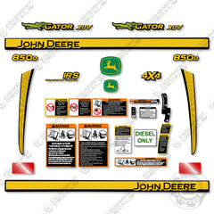 Fits John Deere Gator XUV 850D Decal Kit Utility Vehicle