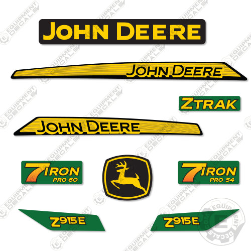 Fits John Deere Z915E Decal Kit Riding Mower