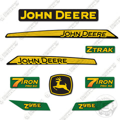 Fits John Deere Z915E Decal Kit Riding Mower