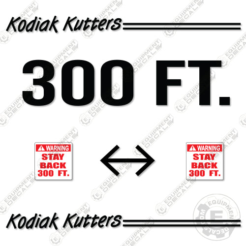 Fits Kodiak Kutters B425 Decal Kit Replacements Forestry Mulcher