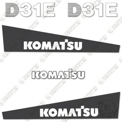 Fits Komatsu D31E-20 Decal Kit Crawler Tractor Dozer