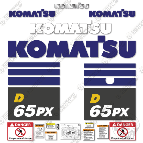 Fits Komatsu D65PX-18 Decal Kit Dozer