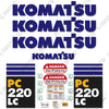 Image of Fits Komatsu PC220LC-7 Decal Kit Excavator