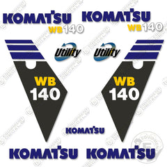 Fits Komatsu WB140 Backhoe Decal Kit