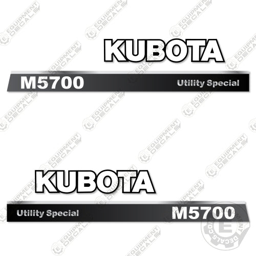 Fits Kubota M5700 Decal Kit Tractor (Utility Special)