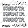 Image of Fits Kubota 4x4 RTV 1100 XT Utility Vehicle Replacement Decals