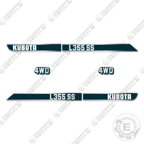 Fits Kubota L355 SS Decal Kit Tractor (Vintage Blue)