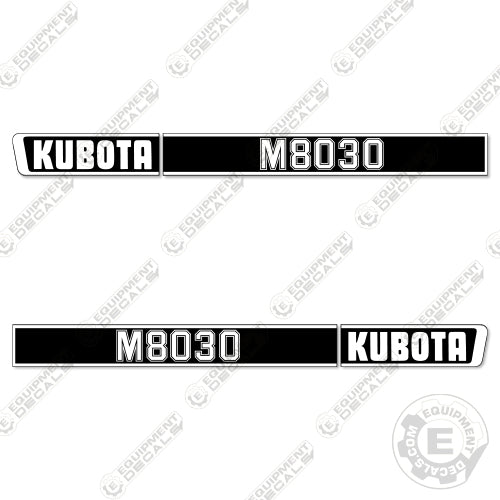 Fits Kubota M8030 Decal Kit Tractor