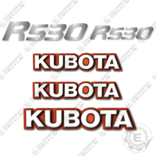 Fits Kubota R530 Decal Kit