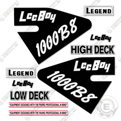 Fits LeeBoy 1000B8 Asphalt Paver Decal Kit