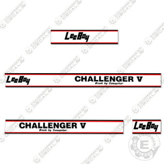 Fits LeeBoy Challenger V Broom Sweeper Decals