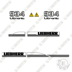 Fits Liebherr 934 Decal Kit Excavator