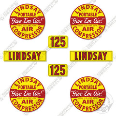 Fits Lindsay 125 Decal Kit Compressor