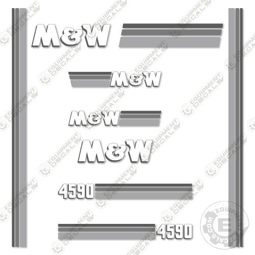 Fits M&W 4590 Decal Kit Round Baler