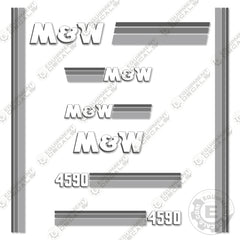 Fits M&W 4590 Decal Kit Round Baler