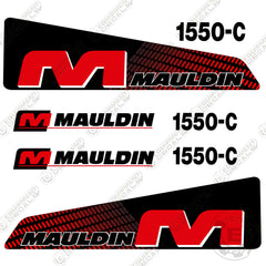 equipment decals, equipmentdecals, asphalt paver, mauldin, sticker set