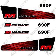 Fits Mauldin 690F Decal Kit Asphalt Paver