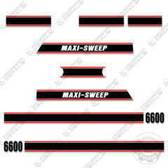 Fits Maxi Sweep 6600 Decal Kit Road Sweeper Truck