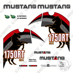 Fits Mustang 1750RT Decal Kit Skid Steer