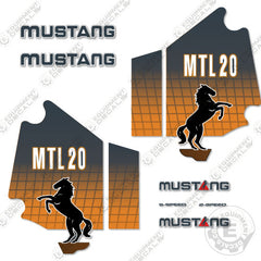 Fits Mustang MTL20 Decal Kit Skid Steer