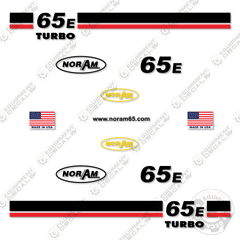 Fits NorAm 65E Decal Kit Motor Grader