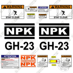 Fits NPK GH-23 Decal Kit Hammer