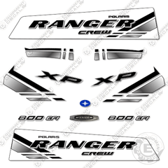 Fits Polaris Ranger 800 EFI Crew Decal Kit Utility Vehicle (WHITE)