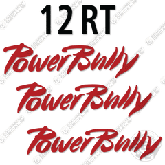 Fits Powerbully 12RT Telemet Decal Kit