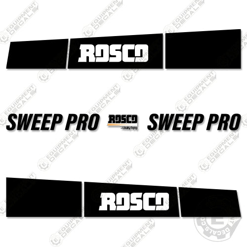 Fits Rosco Sweep Pro Decal Kit Street Sweeper