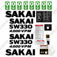 Fits Sakai SW330-1 Decal Kit Roller