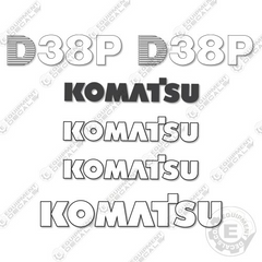 Fits Komatsu D38P-1 Decal Kit Crawler Tractor Dozer