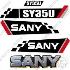 Fits Sany SY35U Mini Excavator Decal Kit