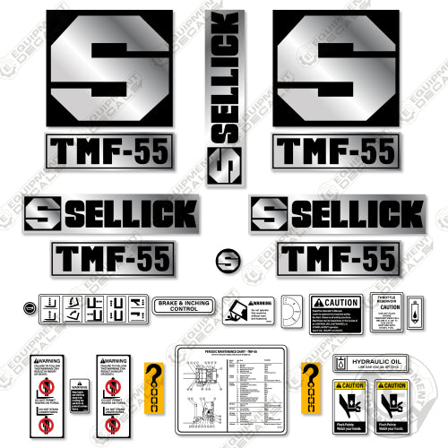 Fits Sellick TMF-55 Decal kit Forklift