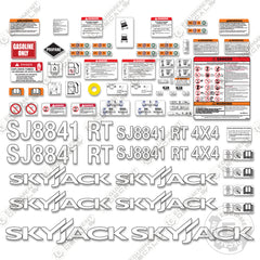 Fits SkyJack SJ8841RT Decal Kit Scissor Lift