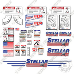 Fits Stellar 10620 Decal Kit Crane Truck