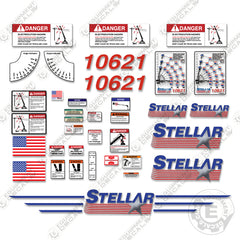 Fits Stellar 10621 Decal Kit Crane Truck P/N 72811