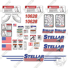 Fits Stellar 10628 Decal Kit Crane Truck