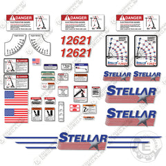 Fits Stellar 12621 Decal Kit Crane Truck