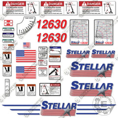 Fits Stellar 12630 Decal Kit Crane Truck