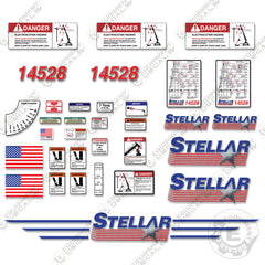 Fits Stellar 14528 Decal Kit Crane Truck