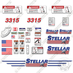 Fits Stellar 3315 Decal Kit Crane Truck