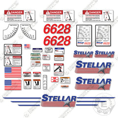 Fits Stellar 6628 Decal Kit Crane Truck P/N 31072