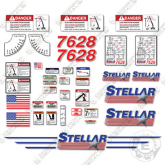 Fits Stellar 7628 Decal Kit Crane Truck (P/N 54970)