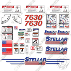 Fits Stellar 7630 Decal Kit Crane Truck (P/N 71792)