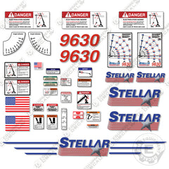 Fits Stellar 9630 Decal Kit Crane Truck P/N 71860