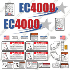 Fits Stellar EC4000 Decal Kit Crane Truck