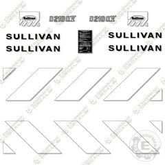 Fits Sullivan Palatek D210QV Decal Kit Compressor