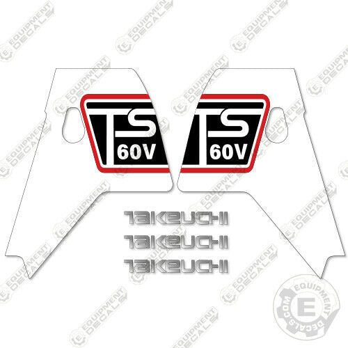 Fits Takeuchi TS60V Decal Kit Skid Steer Loader
