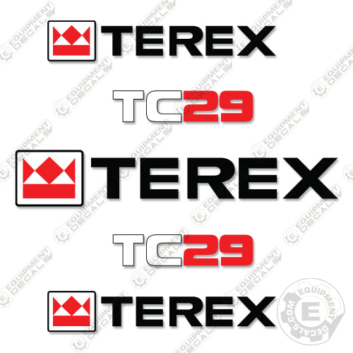 Fits Terex TC29 Mini Excavator Decal Kit 2006
